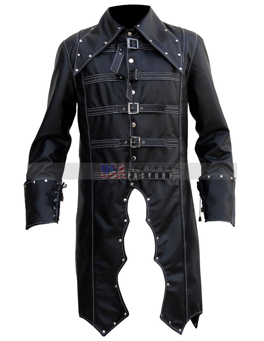 Mens Gothic Leather Coat Costume Mens Gothic Leather Coat Costume