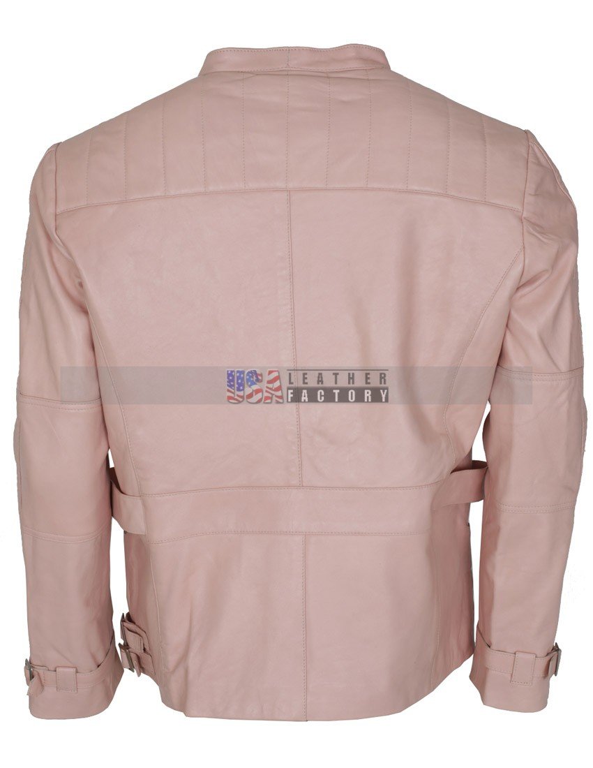 Star Wars The Force Awakens Finn Leather Pink Jacket