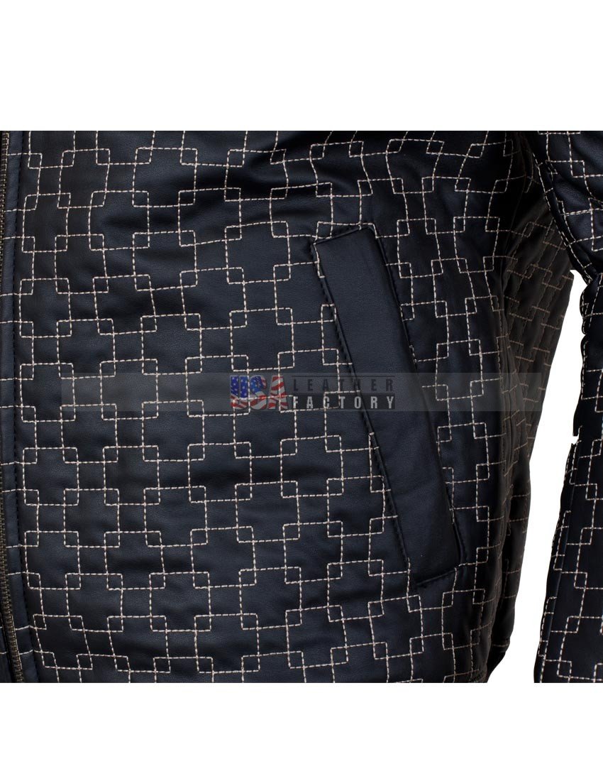 New Mens Black Designer Leather Jacket