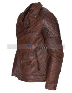 Brando Men Vintage Motorcycle Leather Jacket