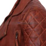 Designer Mens Brown Leather Jacke