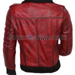 Designer Waxed Women Motorbike Leather Jacket Buy Now