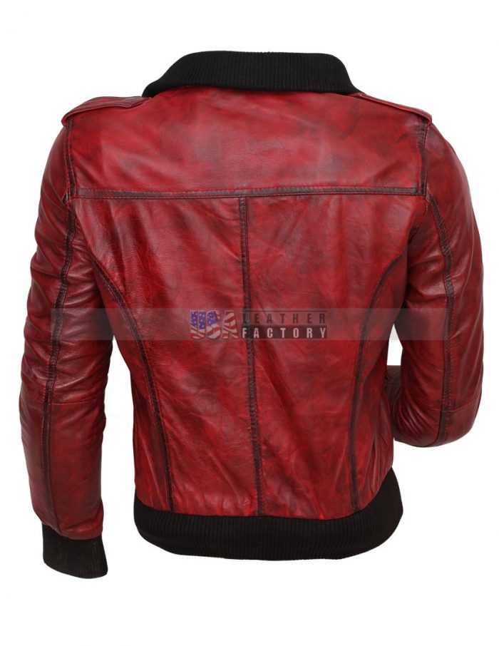 Designer Waxed Women Motorbike Leather Jacket Buy Now