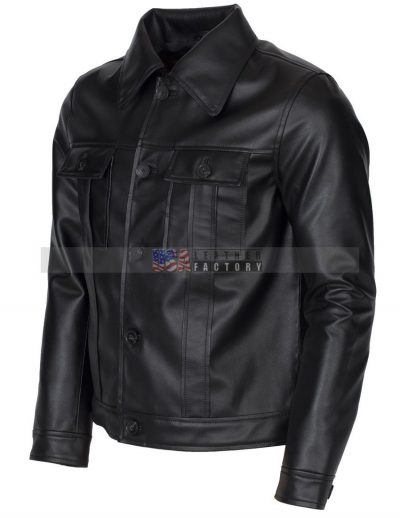 Vintage Black Leather Jacket for Men - USA Leather Factory