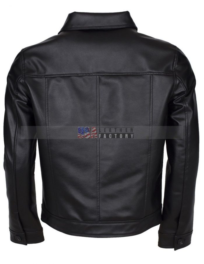Elvis Presley Men Vintage Leather Jacket Free Shipping