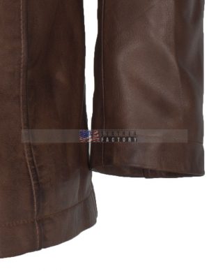 Mens Vintage Leather Coat
