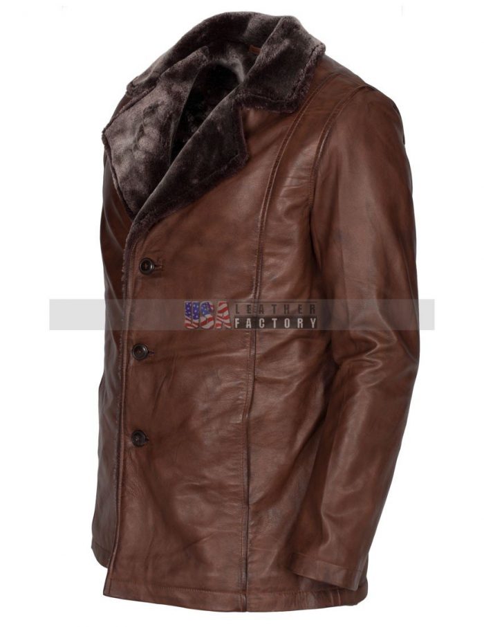 Mens Vintage Leather Coat