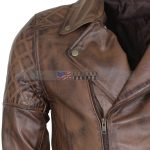 Mens-Brown-Vintage-Designer-Brando-Leather-Jacket-Present-For-Boyfriend-