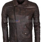 Mens-Vintage-Dark-Brown-Waxed-Italian-Style-Leather-Jacket-Nappa-Leather-