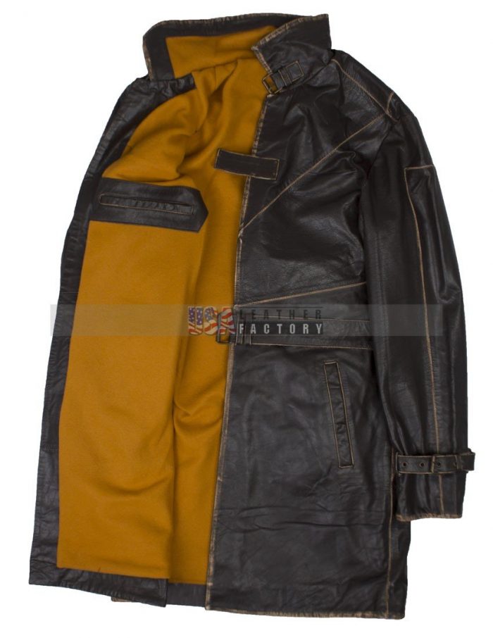 watch dogs aiden pearce leather coat costume Mens Jacket