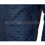 Blue Casual Leather Jacket