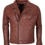 Men’s Brown Biker Soft Casual Leather Jacket