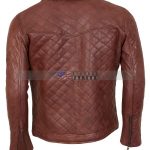 Mens Brown Biker Soft Casual Leather Jacket Free  Shipping Online Sale Black Friday Sale Buy Now