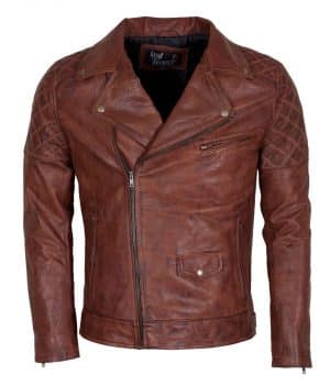 Designers Men Brando Brown Motorcycle Leather Jacket