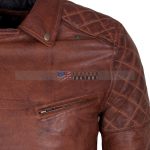 Designers Men Brando Brown Motorcycle Leather Jacket Sale online Free Shipping USA