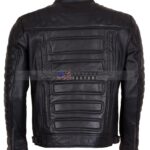 Padded Motorcycle Leather Jacket