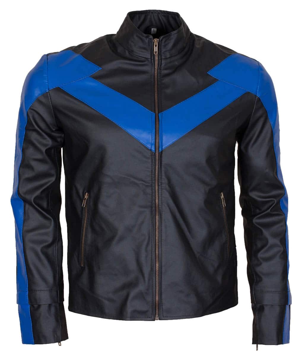 Nightwing Leather Jacket | Dick Grayson 