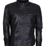 Dominic Toretto Black Biker Leather Jacket