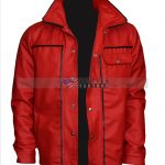 Elvis Presley Celebrity Red Vintage Leather Jacket for Mens Buy now