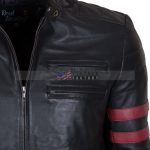 Fight Club Mayhem Black Slimfit Motorcycle Jacket Online Sale Online Free Shippingin USA UK and CANADA