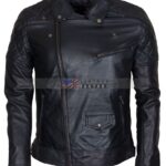 Men Brando Styled Black Biker Leather Jacket Sale online Free Shipping Sale Buy NOW USA