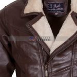 Men Choco Brown B3 Bomber Fur Lined Leather Jacket Buy NOW