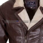 Brown Bomber Leather Jacket