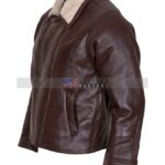 Brown Bomber Leather Jacket
