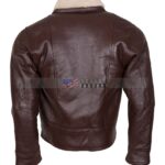 Brown Bomber Leather Jacket