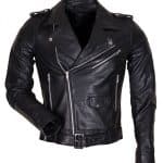 Men’s Black Genuine Leather Motorcycle Jacket