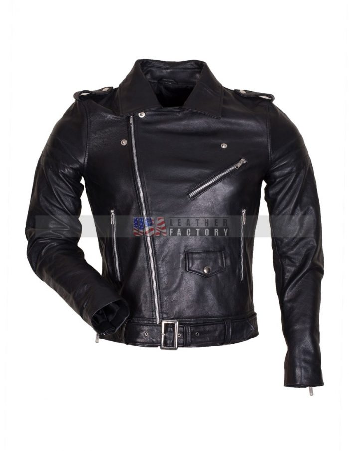 Men's Black Motorcycle Jacket