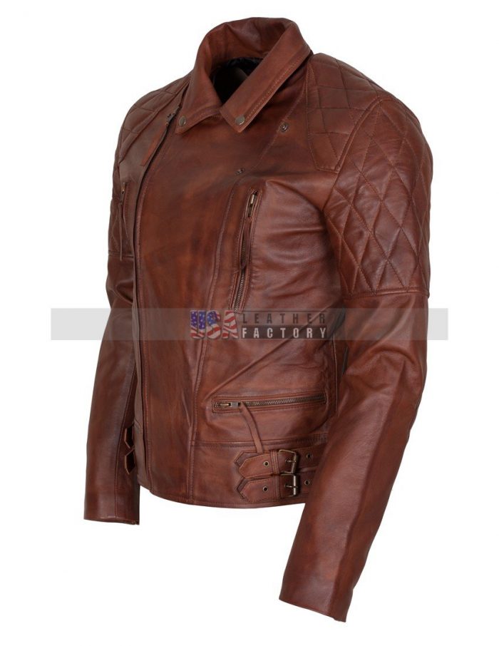 Diamond Motorcycle Leather Jacket