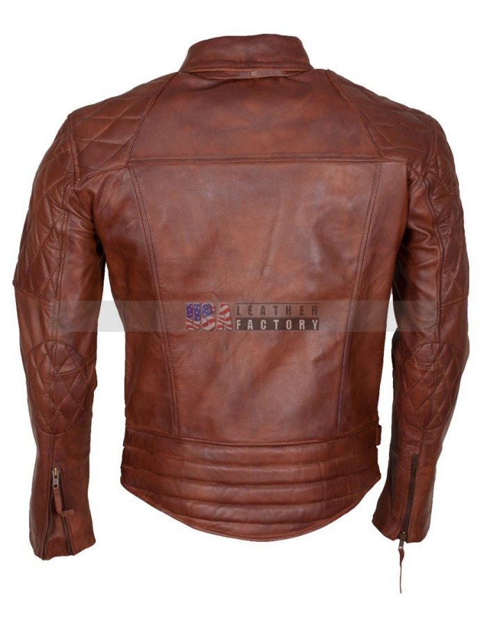 Diamond Motorcycle Leather Jacket