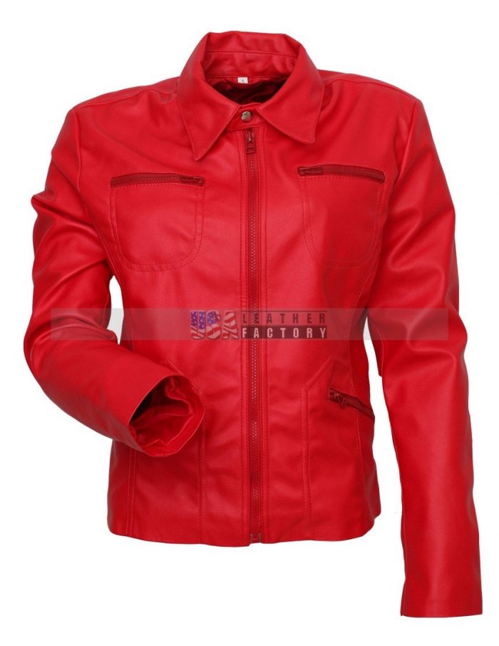 Emma Swan Leather Jacket Once of Upon a Time Red Leather Jacket