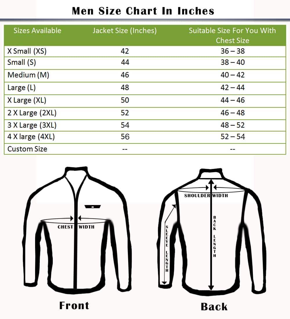 Avenue Size Chart