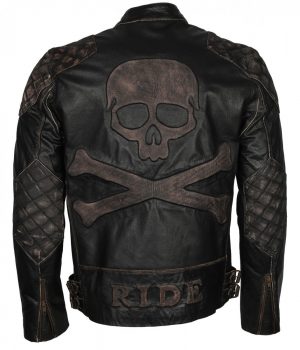 Bikers Skull Leather Jacket