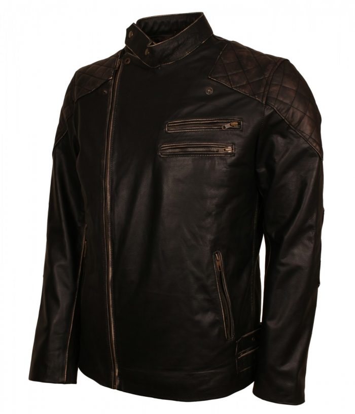 Vintage Skull Leather Jacket