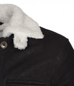 Black Bane Leather Coat
