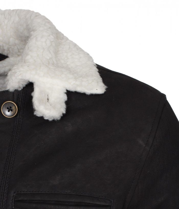 Black Bane Leather Coat