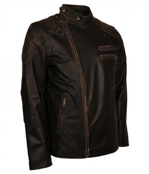 Vintage Skull Leather Jacket