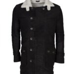 Black Bane Leather Coat