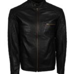 Quilted Black Leather Jacket