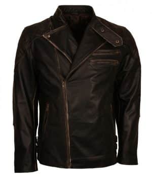 Vintage Skull Leather Jacket