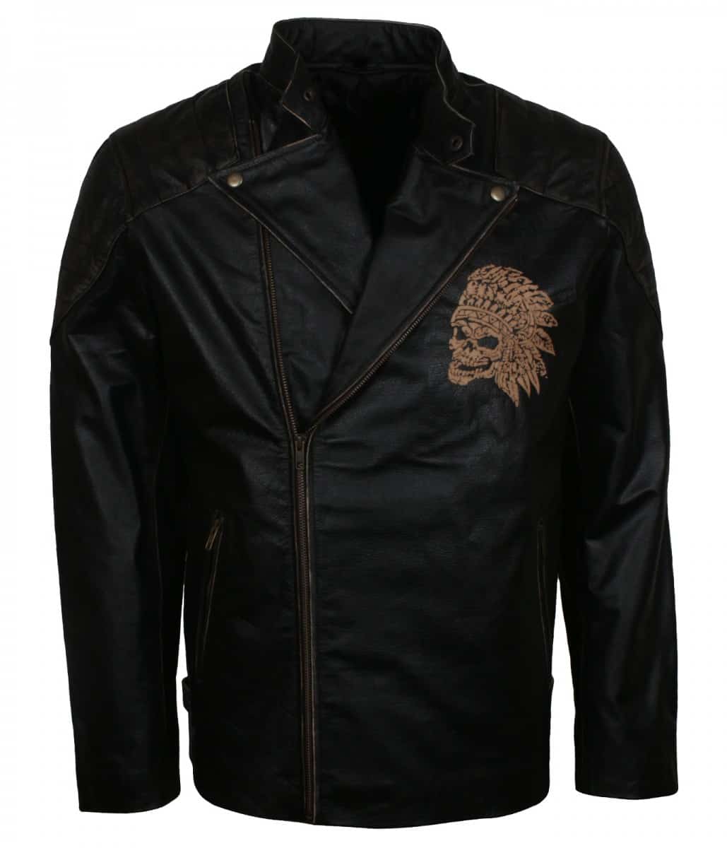 Apache Racing Jacket Apache Black Biker Jacket | Mens Motorcycle Quilted Biker Leather Jacket