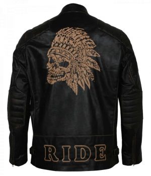 Apache Black Biker Jacket