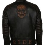 Black Motorcycle Leather Jacket