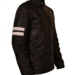 Mens 92 Rocket Cow Leather Biker Jacket - Image 3