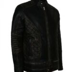 Tough Motorcycle Mens Skull Leather Jacket - Image 4