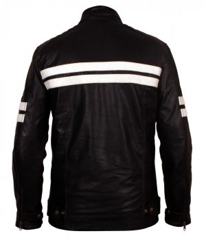 Mens 92 Rocket Cow Leather Biker Jacket - Image 4