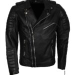 Double Zipper Biker Brondo Leather Jacket